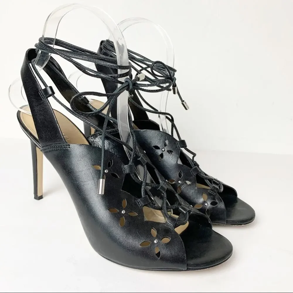Michael Kors Tie Up Heels SZ 8.5